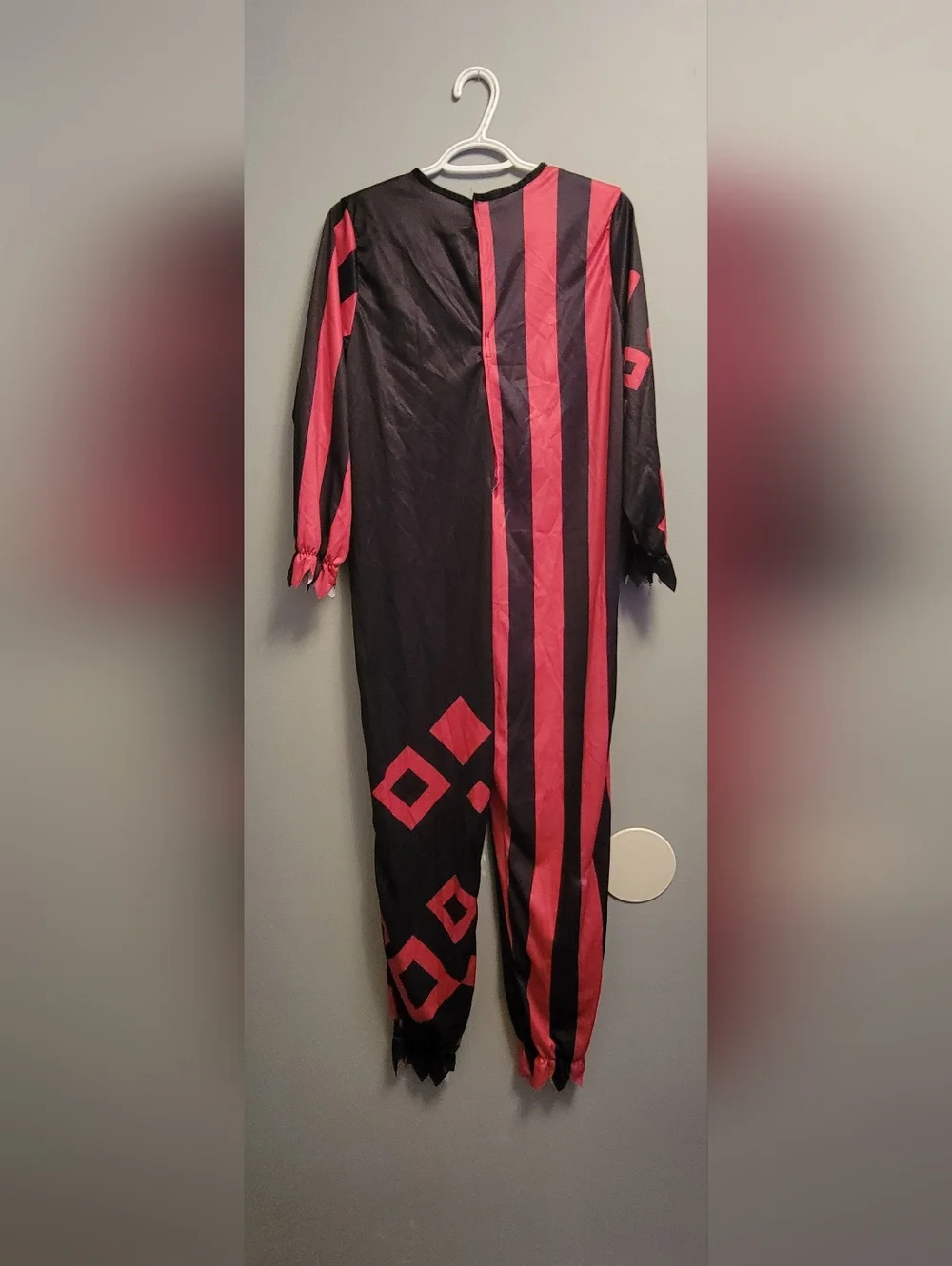 Killer Clown Costume Kids Large Mask Jumpsuit Horror Halloween Outfit Scary - Picture 4 of 8